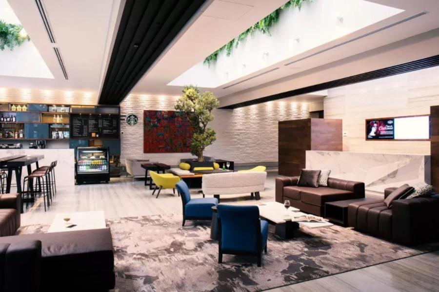 Krystal Grand Suites Insurgentes Mexico City Luaran gambar The lounge at the airport
