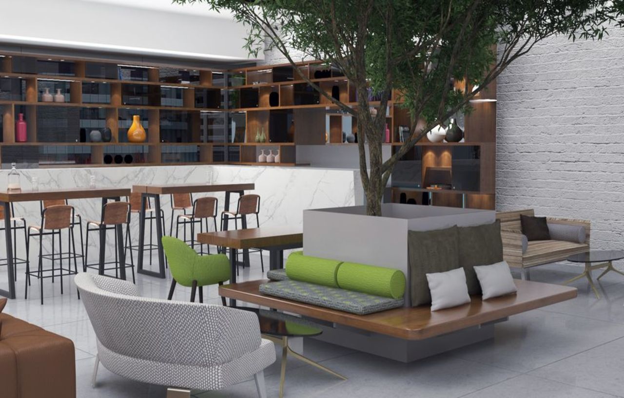 Krystal Grand Suites Insurgentes Mexico City Luaran gambar The interior of the lounge